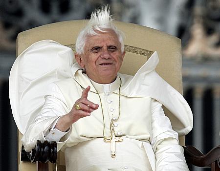 pope benedict xvi scary. Pope Benedict XVI blasted
